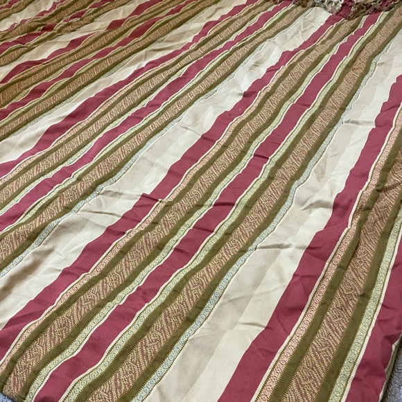 Pottery Barn Other - Pottery barn brown stripe duvet bed pillow shams